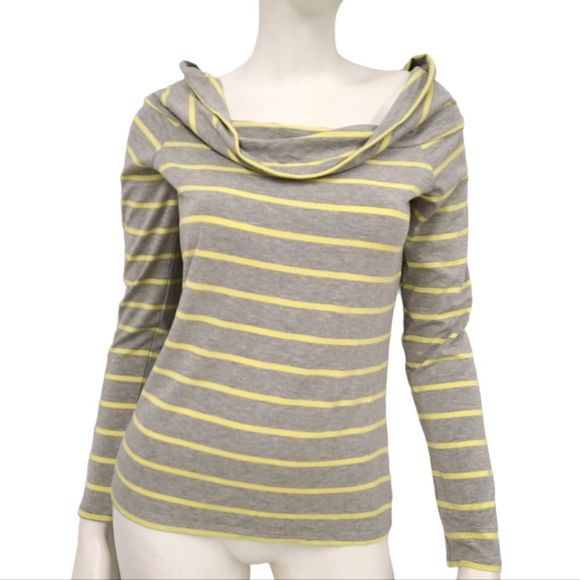 New with Tags Banana Republic Striped Cowel Neck Top size Med - Picture 1 of 6